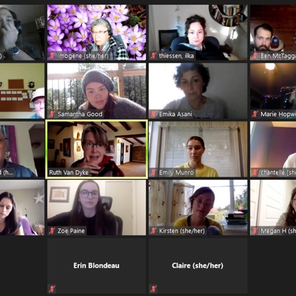 Screenshot of 2021 Anthropology Student Forum participants