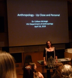 Dr. Colleen McVeigh, keynote speaker, Anthropology Forum 2018